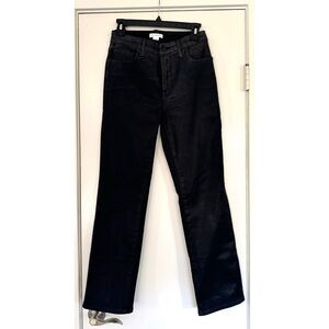 Good American Black Wax Straight Jeans